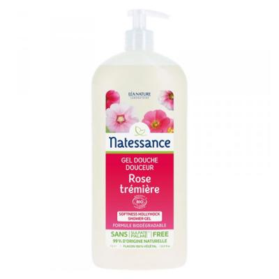 NATESSANCE Gel douche d&eacute;licat&agrave;la Rose Tr&eacute;mi&egrave;re 1L