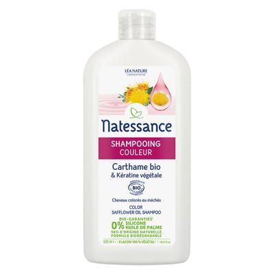 Natessance Shampoing Couleur Carthame & K&eacute;ratine Bio 500ml