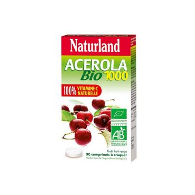Naturland Ac&eacute;rola bio 30 comprim&eacute;s &agrave; croquer