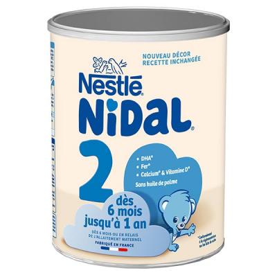 Nestl&eacute; nidal lait en poudre 2eme &acirc;ge - 800 g - de 6 a 12 mois
