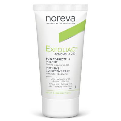 NOREVA Exfoliac Acnom&eacute;ga 200 soin k&eacute;rator&eacute;gulateur matifiant tube 30ml