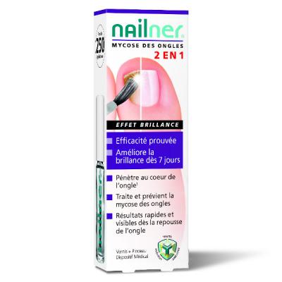 Nailner 2 En 1 Mycose Des Ongles Vernis Pinceau Effet Brillance 5ml