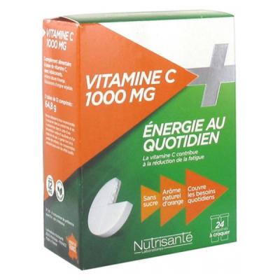 NUTRISANTE Vitamine C 1000mg 24 comprim&eacute;s&agrave;croquer