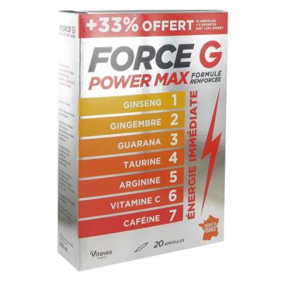 Power max formule renforc&eacute;e 20 ampoules