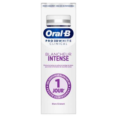 Oral-B Pro 3D White Clinical Blancheur Intense Dentifrice 75 ml