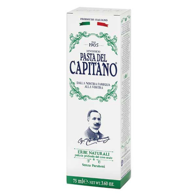 PASTA DEL CAPITANO Dentifrice Natural Herbs 75ml - Tube 75 ml