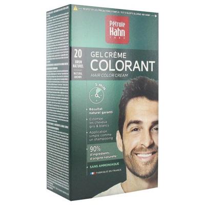 P&eacute;trole Hahn Kit Gel Cr&egrave;me Colorant N&ordm;20 Brun Naturel