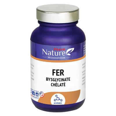 PHARM NATURE MICRONUTRITION Fer bisglycinate ch&eacute;lat&eacute;60 g&eacute;lules