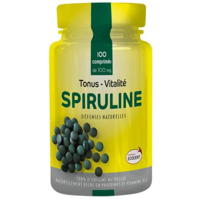 Spiruline Tonus Et Vitalite Bio 100 Comprimes 500mg Pharm'Up