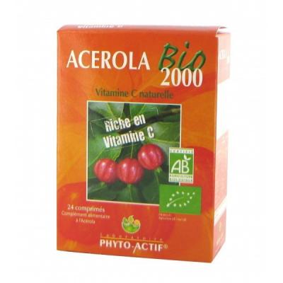 Phytoactif Acerola Bio 2000 24 comprim&eacute;s