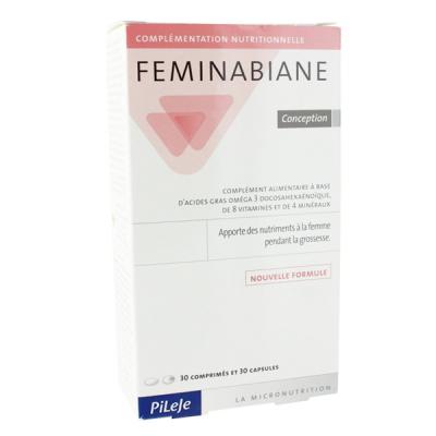 PILEJE Feminabiane Conception 30 comprim&eacute;s + 30 capsules