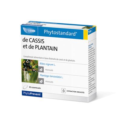 Pileje Phytoprevent Phytostandard Cassis Et Plantain 30 Comprim&eacute;s