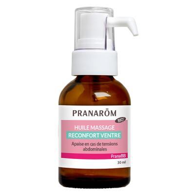 Pranarom Pranabb Huile Massage R&eacute;confort Ventre Bio 30ml