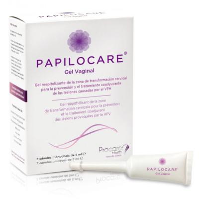 Procare Health PAPILOCARE - Gel Vaginal, 7 canules unidoses de 5ml