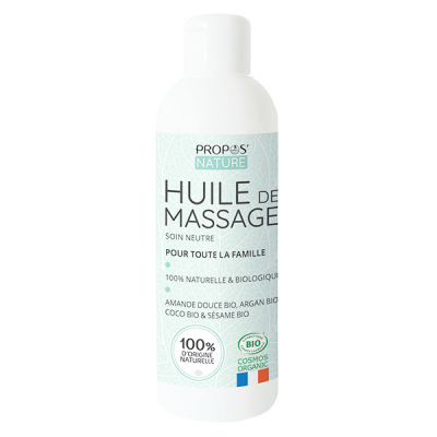 France Herboristerie L'huile de soin massage NEUTRE BIO 200 ML.