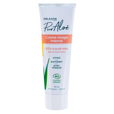 Ciel d'Azur Pur Alo&eacute; Cr&egrave;me Visage Intense Bio &agrave; l'Alo&eacute; Vera 35% 50ml