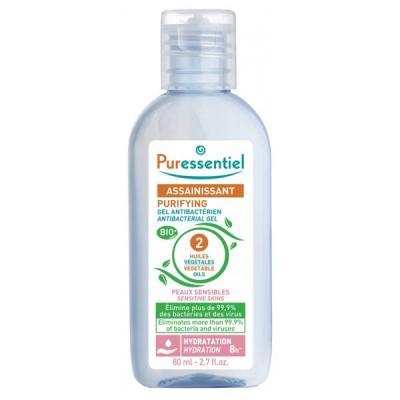 PURESSENTIEL Assainissant - Gel antibact&eacute;rien hydratant bio 80ml