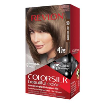 Revlon Colorsilk Coloration Permanente N&deg;50 Ch&acirc;tain Cendr&eacute; Clair