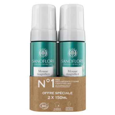 Sanoflore Mousse Magnifica Bio Lot de 2 x 150ml