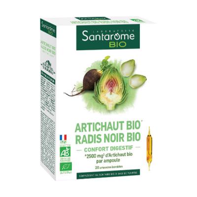 Artichaut bio et radis noir bio confort digestif 20 ampoules de 10ml