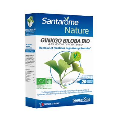 Santarome Ginkgo Bio 2000 (20 Ampoules) - Bo&icirc;te 20 Ampoules de 10 ml