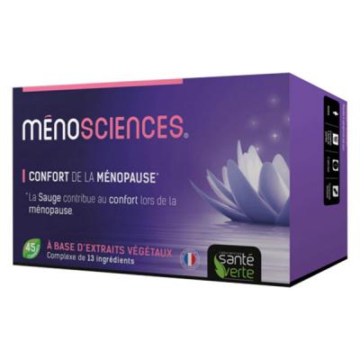 Sant&eacute; verte meno'sciences bouff&eacute;es de chaleur 45 comprim&eacute;s