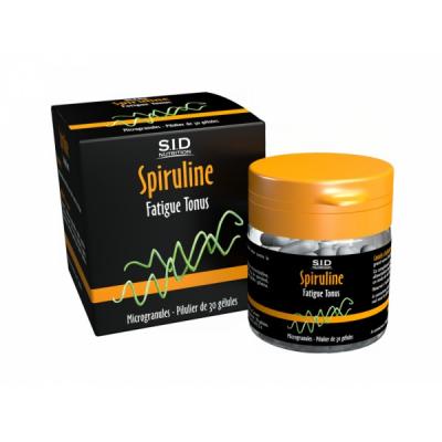 S.i.d Nutrition Spiruline 30 G&eacute;lules - Pilulier 30 G&eacute;lules
