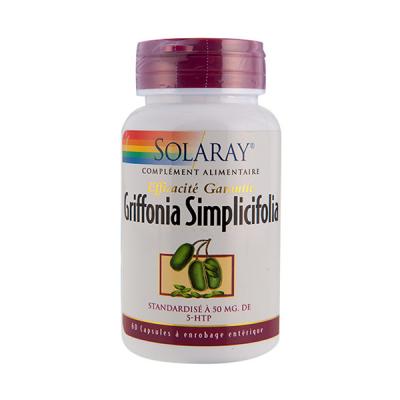 Griffonia Simplicifolia 50 Mg - Sommeil Et Moral 60 Capsules - Solaray