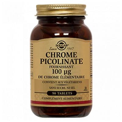 Solgar Gtf Chrome Picolinate sans Levure 100 mcg 90 Comp