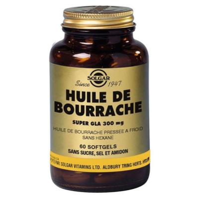 Solgar Bourrache Super Gla 300 mg Softgels - Flacon 30 g&eacute;lules