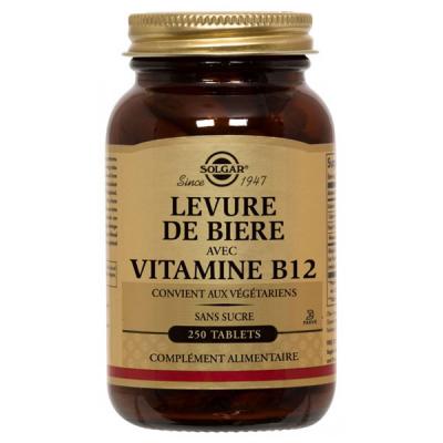 Solgar Levure de Bi&egrave;re 250 comprim&eacute;s