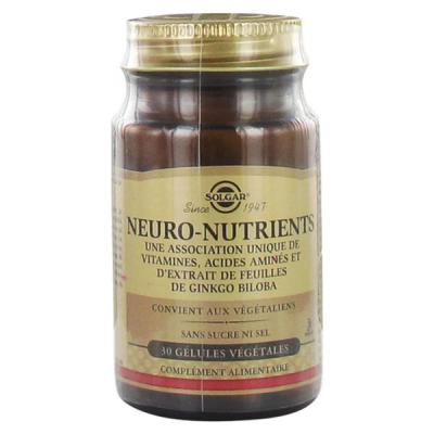 Solgar Neuro Nutriments 30 G&eacute;lules 30 Units