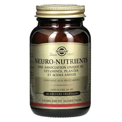 Solgar Neuro Nutriments 30 G&eacute;lules 60 Units