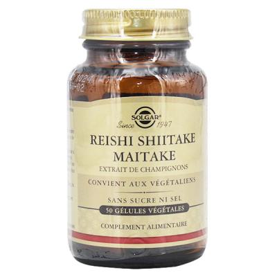 Reishi Shiitake Maitake Mushroom Extract Vegetable Capsules