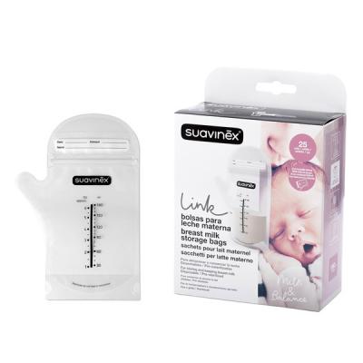 Suavinex sachet de stockage de lait gradue avec bec verseur x 25