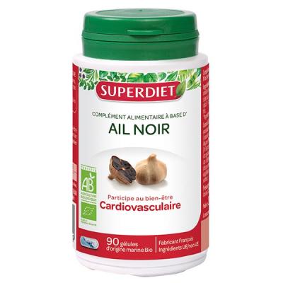 Superdiet Ail Noir Bio - 90 G&eacute;lules - Bo&icirc;te plastique 90 g&eacute;lules