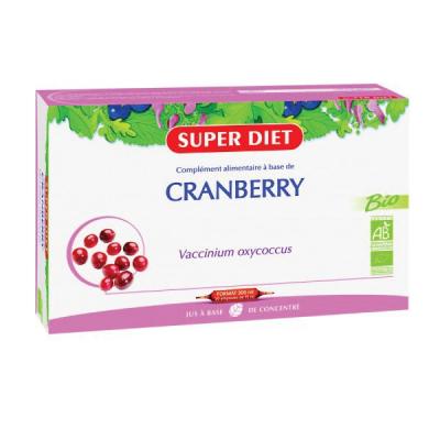 Superdiet Cranberry Bio, 20 ampoules de 15ml