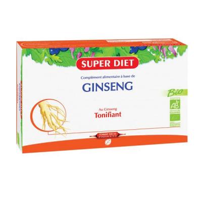 SuperDiet Ginseng Bio Super Diet 20 ampoules de 15ml soit 300ml