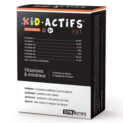 Kid-Actifs 30 gummies Vitamines et min&eacute;raux Synactifs