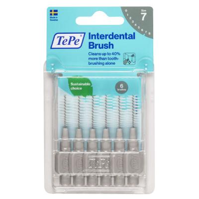 Tepe Brosses Interdentaires sous Blister, 1,3 mm, Gris, 6 pi&egrave;ces