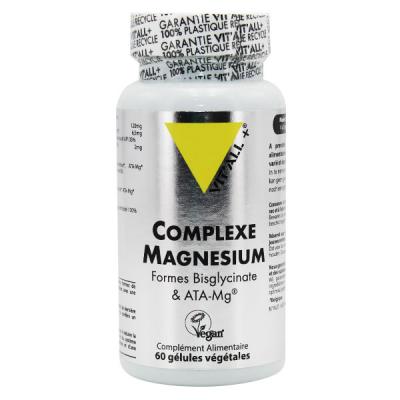 Vit'All+ Magn&eacute;sium Bisglycinate Avec Vitamines B6 Et D3 60 G&eacute;lules