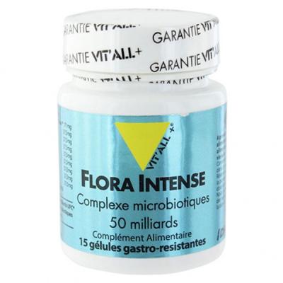 VIT'ALL+ Flora Intense complexe microbiotiques 50 milliards 15 g&eacute;lules