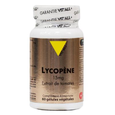 Vit'All+ Lycopene Extraits de Tomate 15mg 60 G&eacute;lules