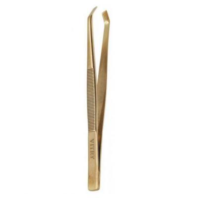 Vitry Pince &agrave; Epiler Mors CrabeBiais Inox Dor&eacute;e 1 pi&egrave;ce