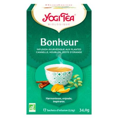 Yogi Tea Infusion Ayurv&eacute;dique Bonheur Bio 17 sachets