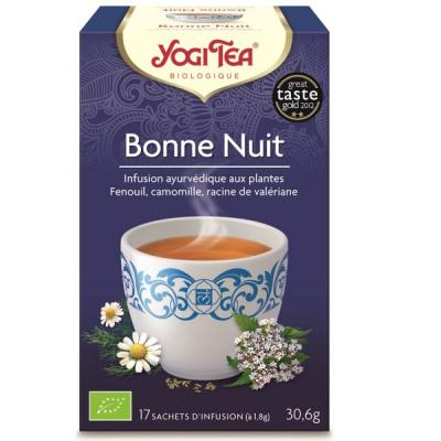 Yogi Tea Bonne Nuit - Infusion Ayurv&eacute;dique Aux Plantes -17 Sachets