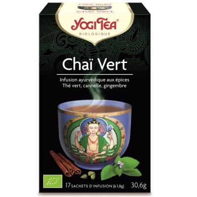 Infusion Chai Vert Bio - 17 Infusettes Yogi Tea