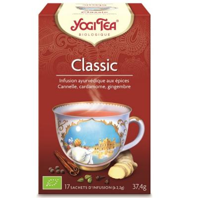 Yogi Tea Infusion Ayurv&eacute;dique Classic Cannelle Bio 17 sachets