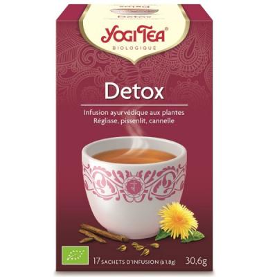 Yogi Tea Infusion Ayurv&eacute;dique Detox Bio 17 sachets