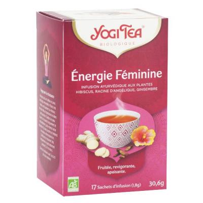 Yogi Tea Infusion Bio Energie F&eacute;minine 17 sachets 30,6g